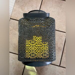 Navy Outdoor lighted lantern